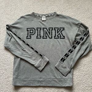 Gray PINK Logo sweatshirt